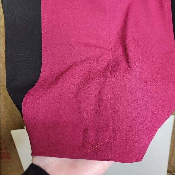 NEW Calvin Klein color‎ block pink sleeveless beet combo office dress 8 - Picture 6 of 9